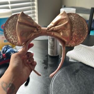 Rose gold disney ears